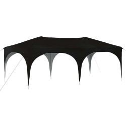 Tente de fête pop-up 575 x 288 x 245 cm Noir Tissu Oxford 635962635962