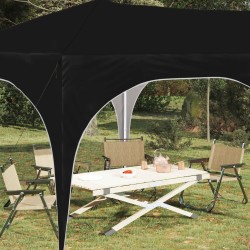 Tente de fête pop-up 575 x 288 x 245 cm Noir Tissu Oxford 635962635962