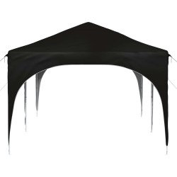 Tente de fête pop-up 575 x 288 x 245 cm Noir Tissu Oxford 635962635962