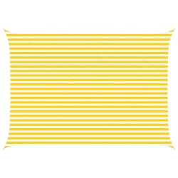 Voile d'ombre Jaune et blanc 5 × 3,5 m 100 % polyester Oxford 635971635971