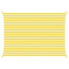 Voile d'ombre Jaune et blanc 5 × 3,5 m 100 % polyester Oxford 635971635971