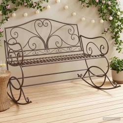 Banc de jardin Marron ancien Acier 635972635972