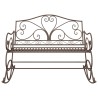 Banc de jardin Marron ancien Acier 635972635972
