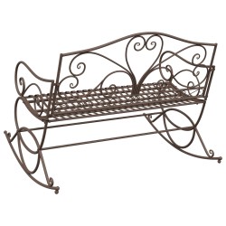 Banc de jardin Marron ancien Acier 635972635972