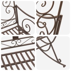 Banc de jardin Marron ancien Acier 635972635972