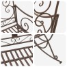 Banc de jardin Marron ancien Acier 635972635972