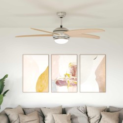 Ventilateur de plafond avec lumière Ø 130 cm Sonoma 635985635985