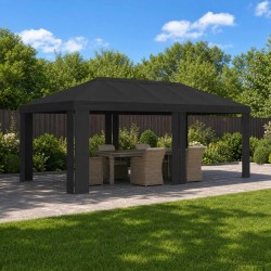 Housse de Gazebo 6 x 3 m Anthracite Polyester 190 gsm 635986635986