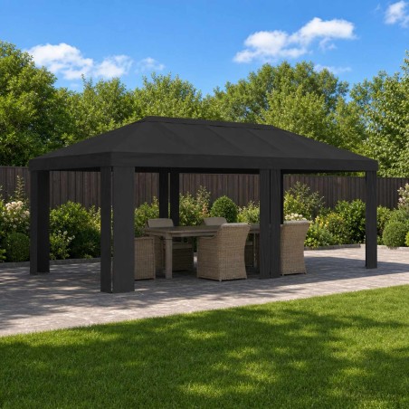 Housse de Gazebo 6 x 3 m Anthracite Polyester 190 gsm 635986635986