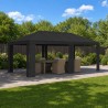 Housse de Gazebo 6 x 3 m Anthracite Polyester 190 gsm 635986635986