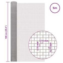Écran en maille 100 x 500 cm 6 Mesh Acier Inoxydable 201 636001636001