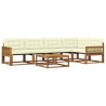 Ensemble de canapés d'extérieur 6 pcs Naturel et Crème 636002636002