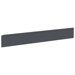 Bordure de Pelouse 20 pcs 100 x 15 cm Acier Anthracite 636014636014