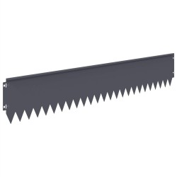 Bordure de Pelouse 10 pcs 103 x 20 cm Acier Anthracite 636028636028
