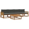 Ensemble de canapés d'extérieur 5 pcs Naturel et Anthracite 636030636030