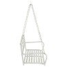 Banc Balançoire Acier 110,5 x 59 x 55 cm Blanc antique 636033636033