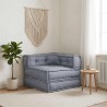 Unité de canapé modulaire Gris 70 x 70 x 56 cm Tissu 636051636051
