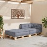 Unité de canapé modulaire Gris 70 x 70 x 56 cm Tissu 636051636051