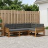 Ensemble de canapés d'extérieur 4 pcs Naturel et Anthracite 636054636054
