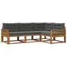 Ensemble de canapés d'extérieur 4 pcs Naturel et Anthracite 636054636054