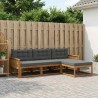Ensemble de canapés d'extérieur 4 pcs Naturel et Anthracite 636055636055