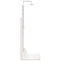 Douche d'extérieur 225 cm Blanc 636060636060