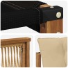 Ensemble de canapés d'extérieur 3 pcs Naturel et Beige 636067636067