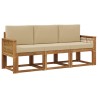 Ensemble de canapés d'extérieur 3 pcs Naturel et Beige 636070636070
