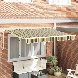 Toile de rechange pour auvent Vert et jaune 3 x 2,5 m Polyester 636075636075