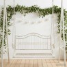 Banc Balançoire Acier 115 x 61 x 63 cm Blanc antique 636088636088
