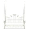 Banc Balançoire Acier 115 x 61 x 63 cm Blanc antique 636088636088