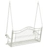 Banc Balançoire Acier 115 x 61 x 63 cm Blanc antique 636088636088
