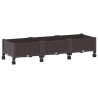 Jardinière avec Roues Marron 120 x 40 x 29 cm PP 636095636095