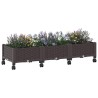 Jardinière avec Roues Marron 120 x 40 x 29 cm PP 636095636095