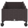 Jardinière avec Roues Marron 120 x 40 x 29 cm PP 636095636095