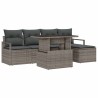 Ensemble de canapé de jardin avec coussin 6 pcs Gris 636098636098