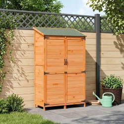 Abri de jardin Marron 106,5 x 56 x 176 cm Bois de Sapin Massif 636104636104