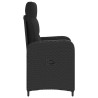 Chaise de jardin inclinable Noir polyrotin 636108636108