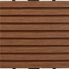 Carreau de terrasse 22 pcs Marron 30 x 30 cm WPC 636109636109