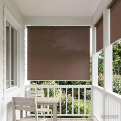 Store enrouleur extérieur à 90% de blocage UV Taupe HDPE 636111636111