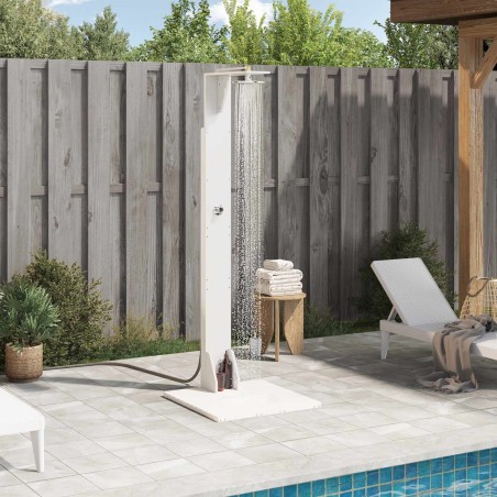 Douche d'extérieur 214,5 cm Blanc 636112636112