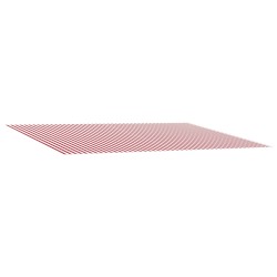 Toile de rechange pour auvent Rouge et Blanc 300 x 250 cm 636114636114
