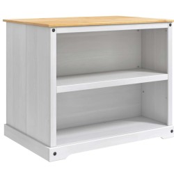 Ensemble Cuisine Îlot 3 pcs Blanc et Cire de Miel Pin massif 636118636118