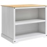 Ensemble Cuisine Îlot 3 pcs Blanc et Cire de Miel Pin massif 636118636118
