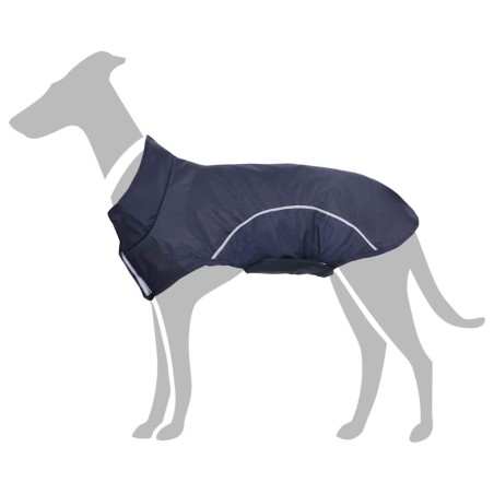 Imperméable pour chien avec bandes réfléchissantes polyester bleu marine taille XS 636133636133