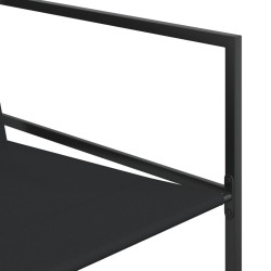 Ensemble à manger de jardin 11 pcs noir textilène 636136636136