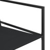 Ensemble à manger de jardin 11 pcs noir textilène 636136636136