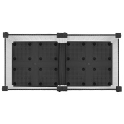 Jardinière avec Roues Blanc 80 x 40 x 33 cm PP 636140636140
