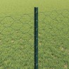 Clôture hexagonale avec poteau 25 x 0,8 m Vert Maille 636144636144