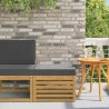 Pouf d'Extérieur Bois d'Acacia Massif Blanc 636147636147